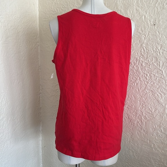 Vintage Deadstock 1990s Red White Blue Summer in USA Patriotic Tank Top KMart - Picture 6 of 11